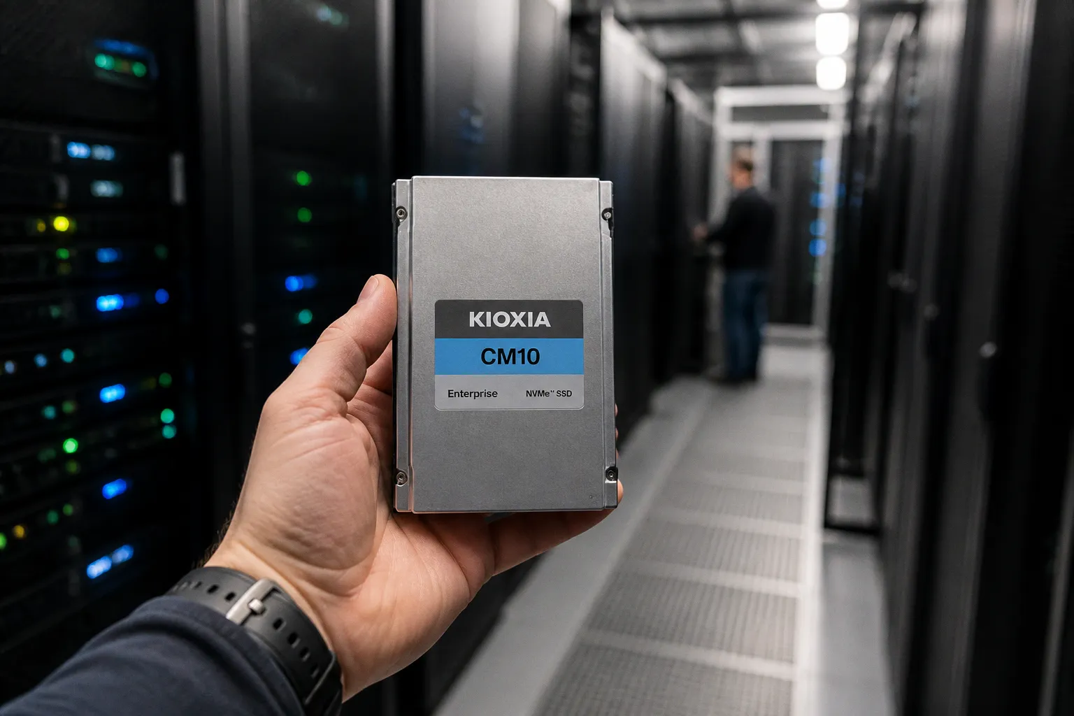 Kioxia CM10: Enterprise-SSDs mit PCIe 6.0 und Flüssigkühlung für Rechenzentren