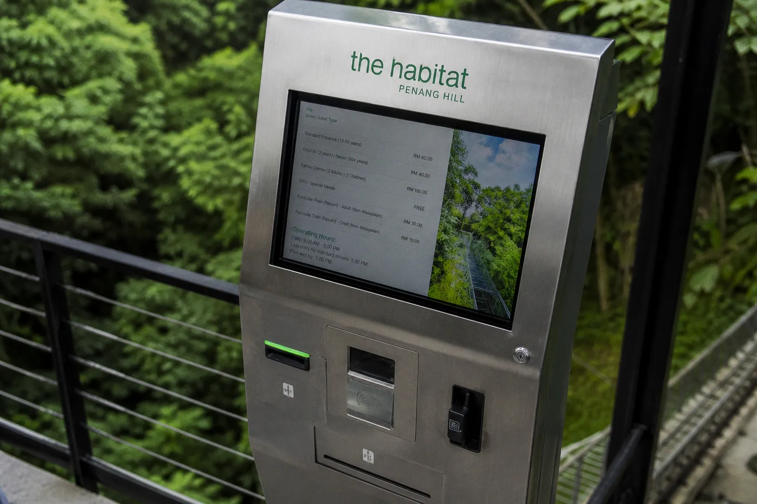 The Habitat Penang Hill: Ticketkauf Schritt für Schritt